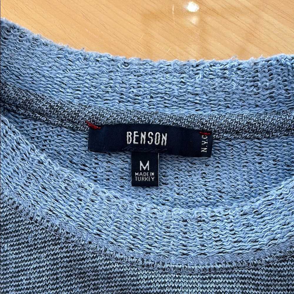 Gray Crewneck Sweater with Ribbed Details - Picture 3 of 3